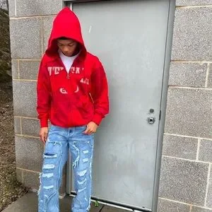 Telfar Jackets Coats Red Camo Telfar Zip Up Hoodie Poshmark